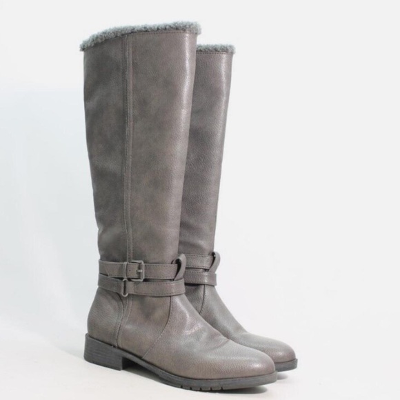 Naturalizer Shoes - Naturalizer Garrison Cozy Knee High Boots in Grey‎ Size 5 M